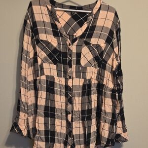 Torrid Plaid Button-Up Shirt